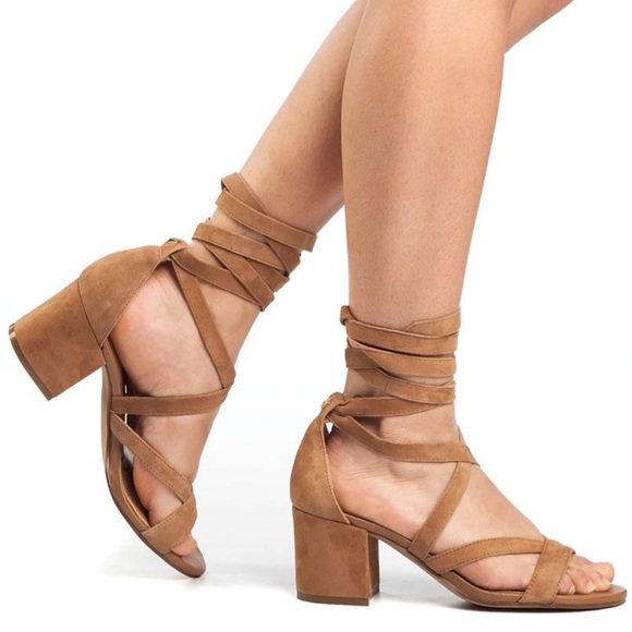 Sam Edelman Sheri Suede City Sandals, Golden Caramel - Picture 2 of 8